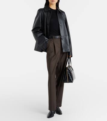 Pleated wide-leg pants | Toteme