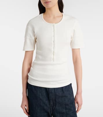 Henley-Top aus Baumwolle und Leinen | Lemaire