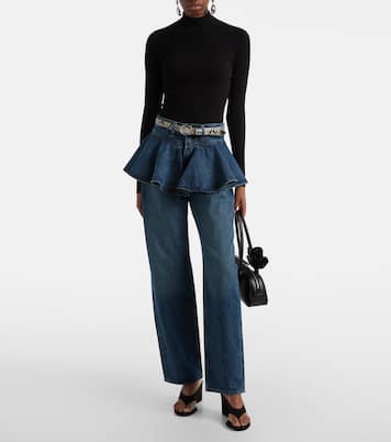 Peplum straight jeans | Agolde