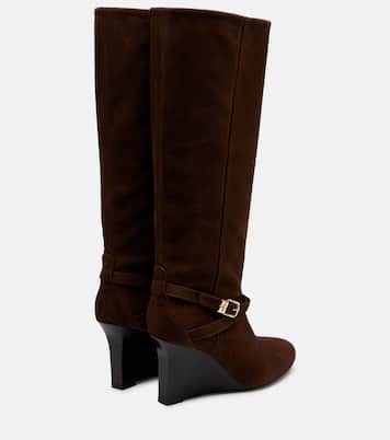 Wedge knee-high boots | Ganni
