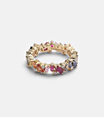 Bague Rainbow Frenzy en or 18 ct, saphirs et diamants | Suzanne Kalan