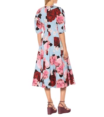 Robe Cressida imprimée en coton | Erdem
