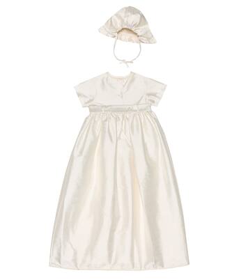 Bébé – Set robe et chapeau en soie | Rachel Riley