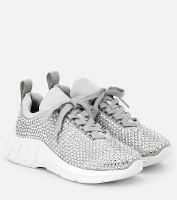 Sneakers mit Kristallen | Miu Miu