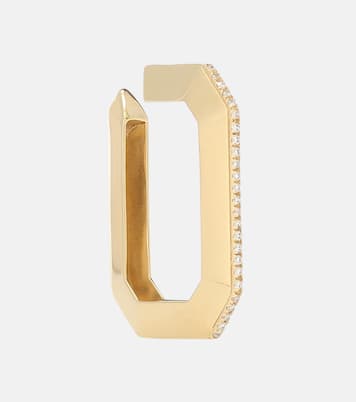 Sabrina 18kt gold single ear cuff with diamonds | Eéra