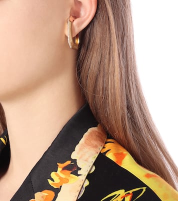 Sabrina 18kt gold single ear cuff with diamonds | Eéra
