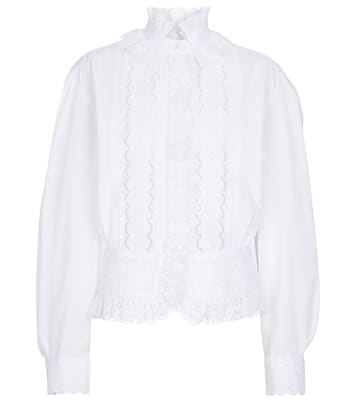 Camicia in cotone sangallo | Rabanne