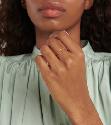 Bague Thread Band en or 18 ct, diamants, rubis et saphirs | Ileana Makri