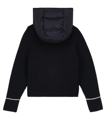 Cardigan in lana con imbottitura | Moncler Enfant