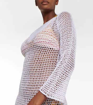 Midikleid Zen Mesh aus Häkelstrick | Anna Kosturova