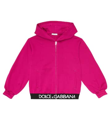 Kapuzenjacke aus Baumwoll-Jersey | Dolce&Gabbana Kids