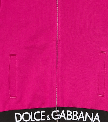 Kapuzenjacke aus Baumwoll-Jersey | Dolce&Gabbana Kids
