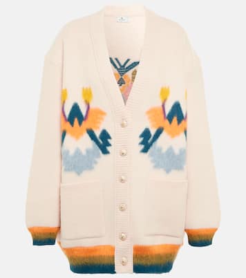 Intarsia wool-blend cardigan | Etro