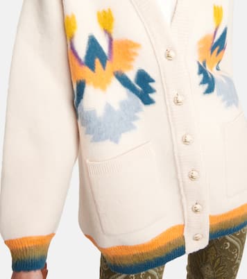 Intarsia wool-blend cardigan | Etro