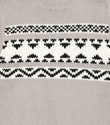 Pull sans manches en jacquard de coton | Il Gufo