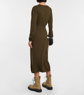 Wickelkleid aus Wolle und Kaschmir | Jardin des Orangers