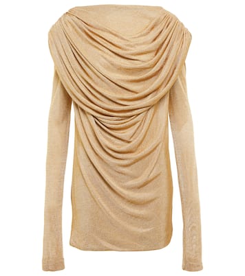 Taiden draped metallic mini dress | Khaite
