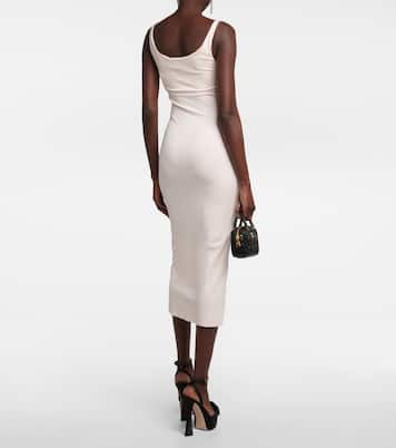 Robe midi à logo | Miu Miu