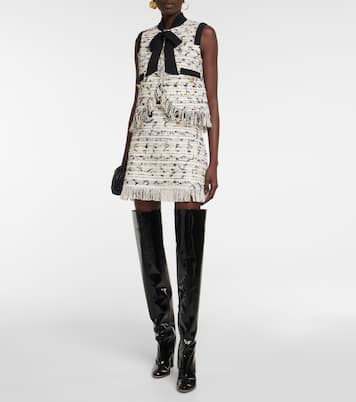 Giacca in tweed con frange | Giambattista Valli