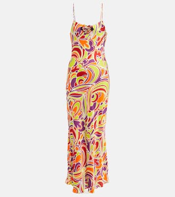 Robe imprimée en satin | Rodarte