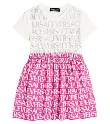 Verziertes Kleid aus Baumwolle | Versace Kids