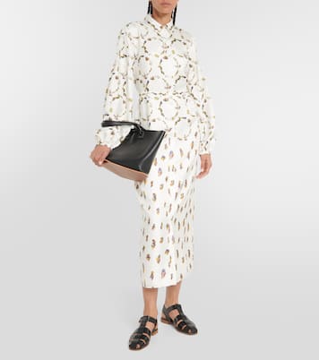 Mauri printed silk twill maxi dress | Gabriela Hearst