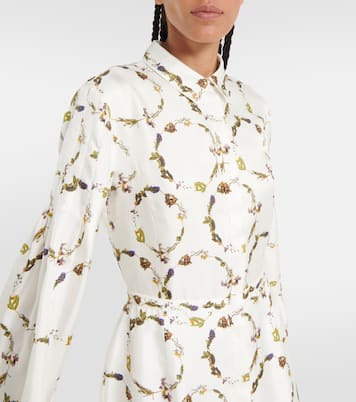Mauri printed silk twill maxi dress | Gabriela Hearst