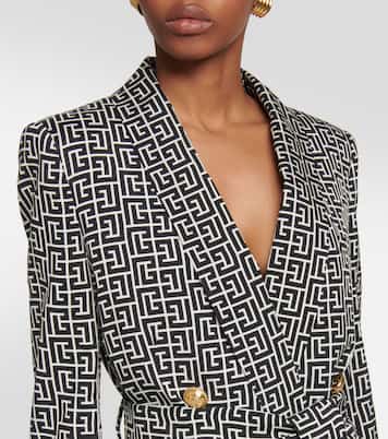 Double-breasted monogram jacket | Balmain