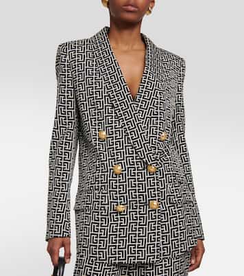Double-breasted monogram jacket | Balmain