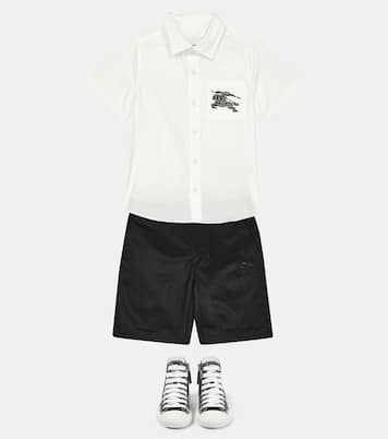 Shorts in popeline di cotone | Burberry Kids