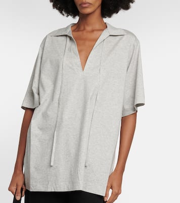 Top de algodón anudado en el cuello | Toteme