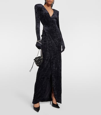 Robe longue Diva en velours | Vetements