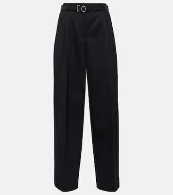 Pantalon à taille haute en laine vierge | Jil Sander
