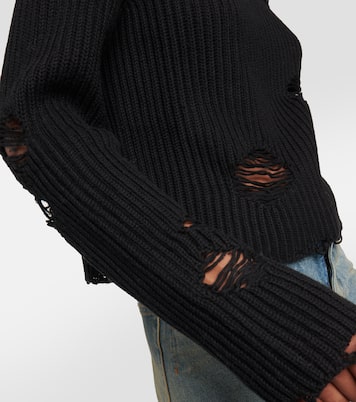 Jersey de algodón y lana desgastado | MM6 Maison Margiela