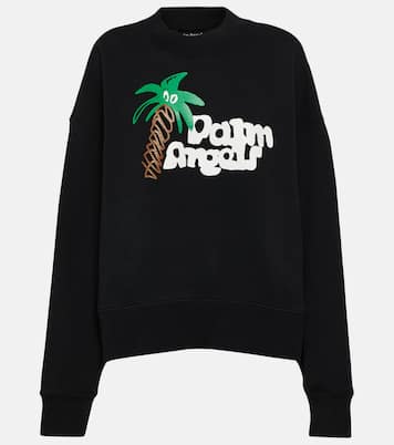 Felpa in cotone con stampa | Palm Angels