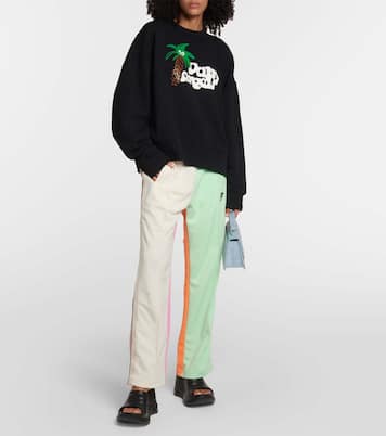 Felpa in cotone con stampa | Palm Angels