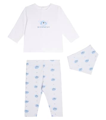 Bebé - set de babero, camiseta y leggings de algodón | Givenchy Kids