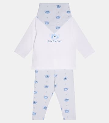 Bebé - set de babero, camiseta y leggings de algodón | Givenchy Kids