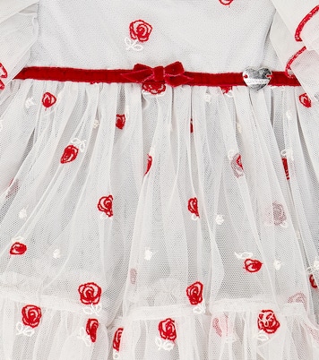 Bebé - vestido de tul bordado | Monnalisa