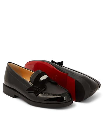 Mini Penny patent leather loafers | Christian Louboutin Kids
