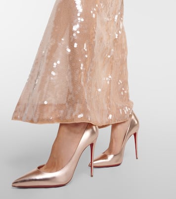 Kate 100 metallic leather pumps | Christian Louboutin