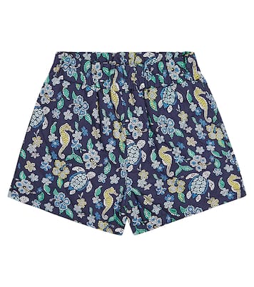 Short Mosaïque en coton imprimé | Vilebrequin Kids