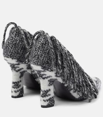Sweep 100 fringed wool pumps | Burberry
