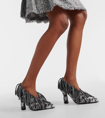 Sweep 100 fringed wool pumps | Burberry
