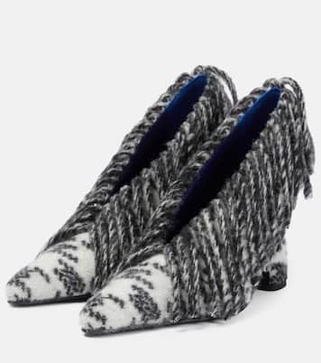 Sweep 100 fringed wool pumps | Burberry