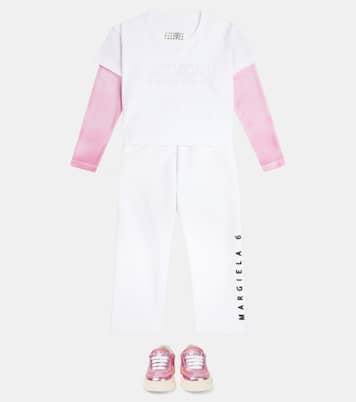 Pantaloni sportivi in jersey di cotone | MM6 Maison Margiela Kids