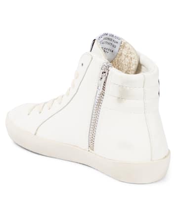 Sneakers in pelle con glitter | Golden Goose Kids