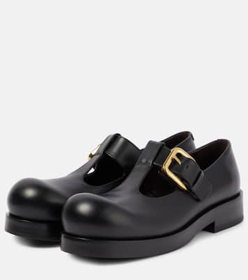 Helium leather Mary Jane flats | Bottega Veneta