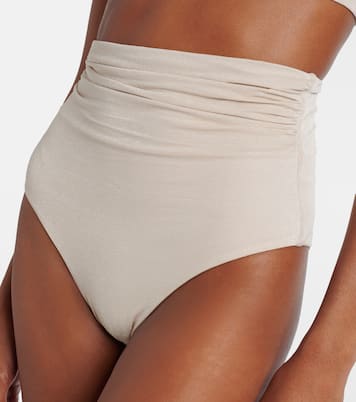 One-shoulder Lurex® bikini top | Max Mara
