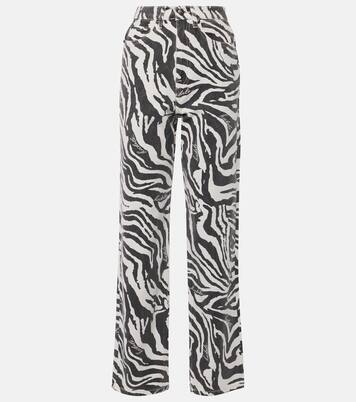 Jeans regular Betty con stampa zebrata | Rotate